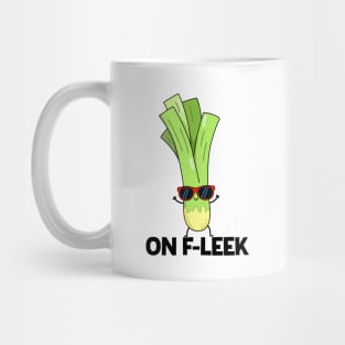 On Fleek Cute Leek Vegetable Pun Mug